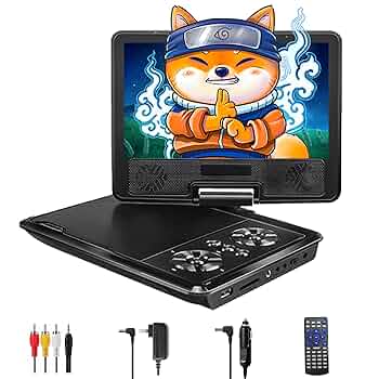 Amazon.co.jp: Surfola ポータブルDVDプレーヤー7.5インチ液晶